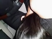 My Châu Á GF Sucking Me While I Drive